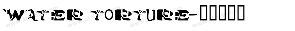 Water Torture字体转换